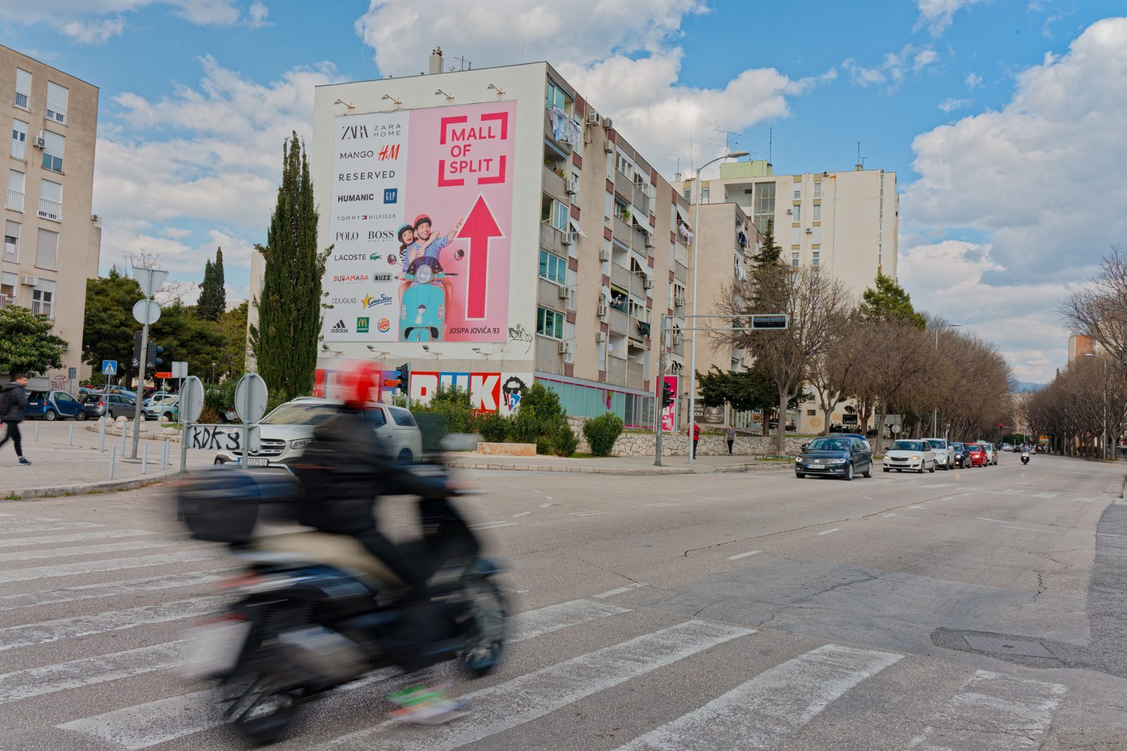 Wallscape na zgradi u Vukovarskoj ulici u Splitu